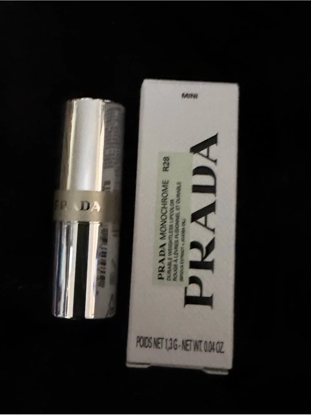Prada Monochrome Hyper Matte lipstick NIB R28